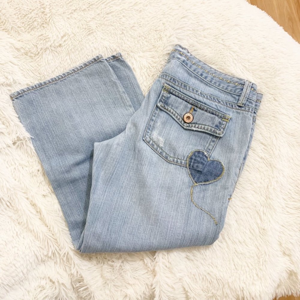 SOLD❗️Y2K Patchwork Capri Denim Jeans  8